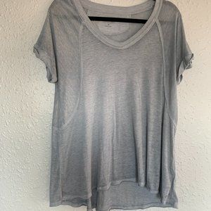 CALVIN KLEIN Flowy Gray T-Shirt Sheer